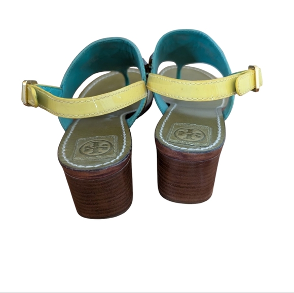 Tory Burch Etta Embellished Jeweled Heeled Sandals sz 10 - Picture 4 of 8